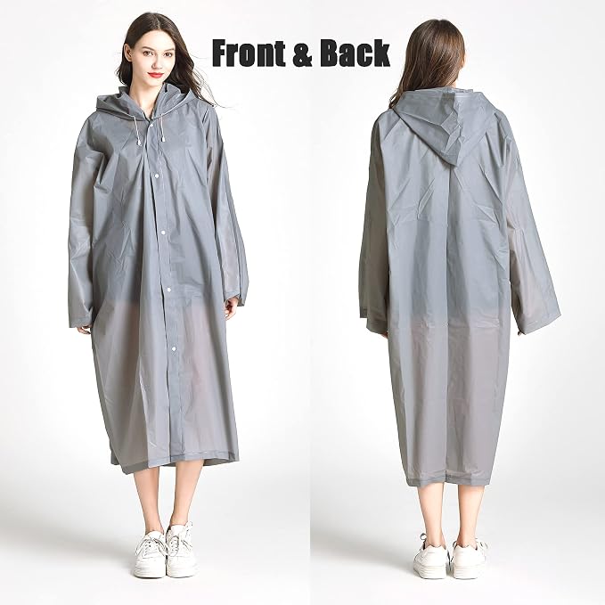 Rain Coats - Reusable EVA Rain Ponchos - Image 4