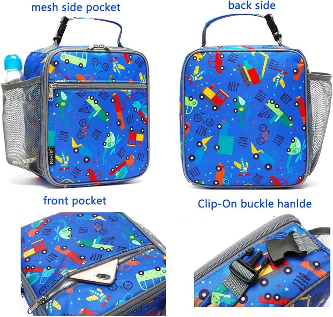 FlowFly Kids Lunch box Insulated Soft Bag Mini Cooler Back to School Thermal - Image 4