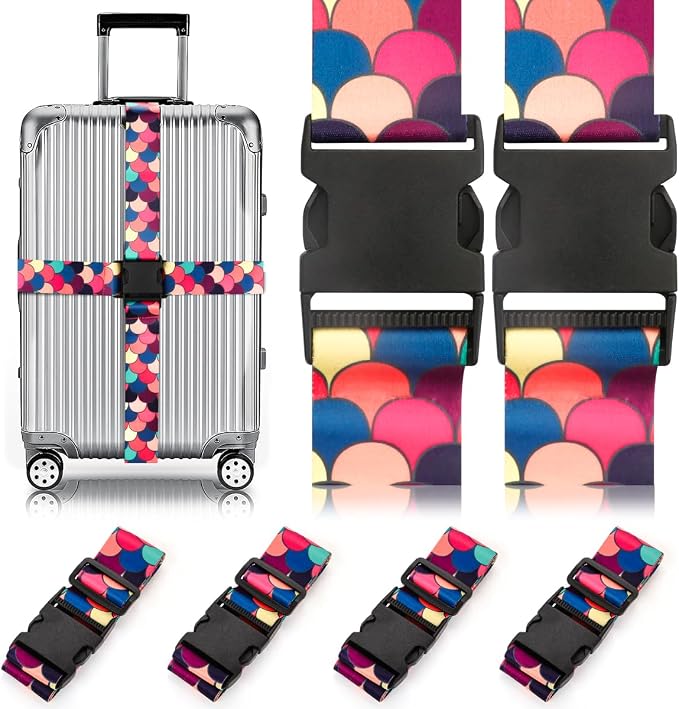 Adjustable Travel Luggage Strap Suitcase Belt Travel Bag Accessories 1.96 in W by Gutsdoor