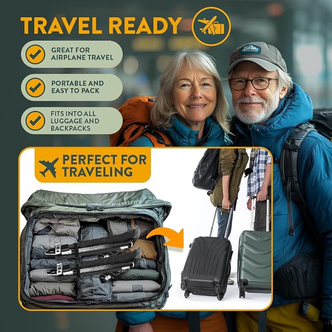 Premium Foldable Hiking Poles by USA Brand - Image 7