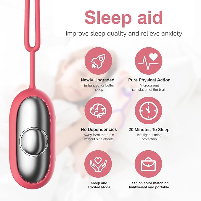 Sleep Aid Device, Micro-Current Sleep Instrument Device, Portable Rechargeable - Image 2