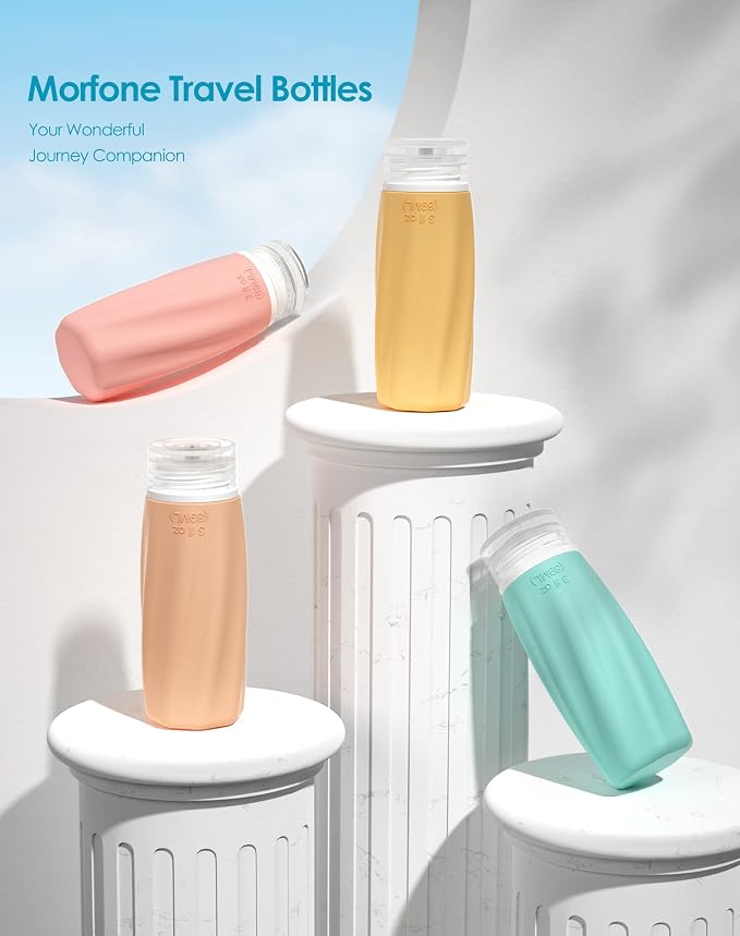 Morfone Travel Bottles for Toiletries, 3oz TSA Approved Travel Size Containers - Image 3