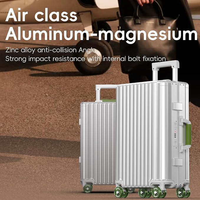 Roaming Carry on Luggage, 20 Inch Durable Aluminum Zipperless Luggage Airline - Image 8