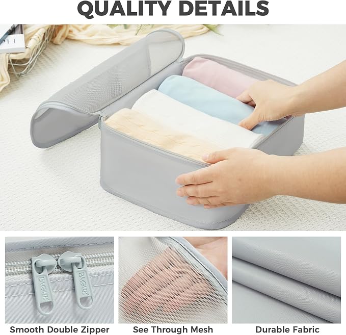 BAGAIL 9 Set Packing Cubes Luggage Packing Organizers - Image 6