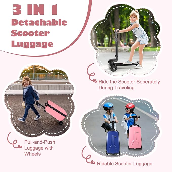 iubest Luggage Carry On Scooter Suitcase - Image 6