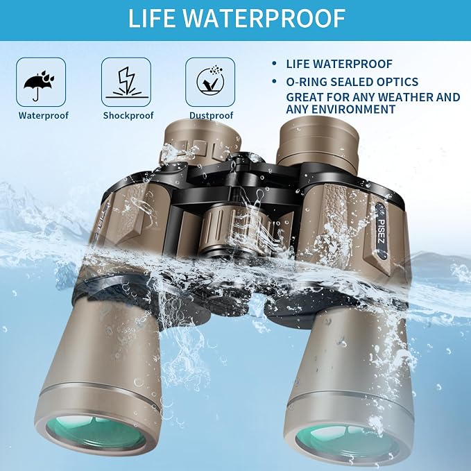 PISEZ 20X50 Binoculars for Adults High Powered - Image 4