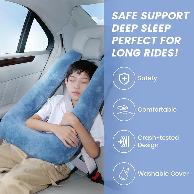 Car Pillow for Kids, Professional Kids Car Pillow for Sleeping Inflatable - Image 3