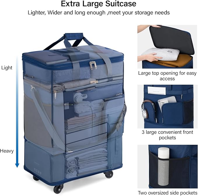 Hanke Expandable Collapsible Luggage - Image 5