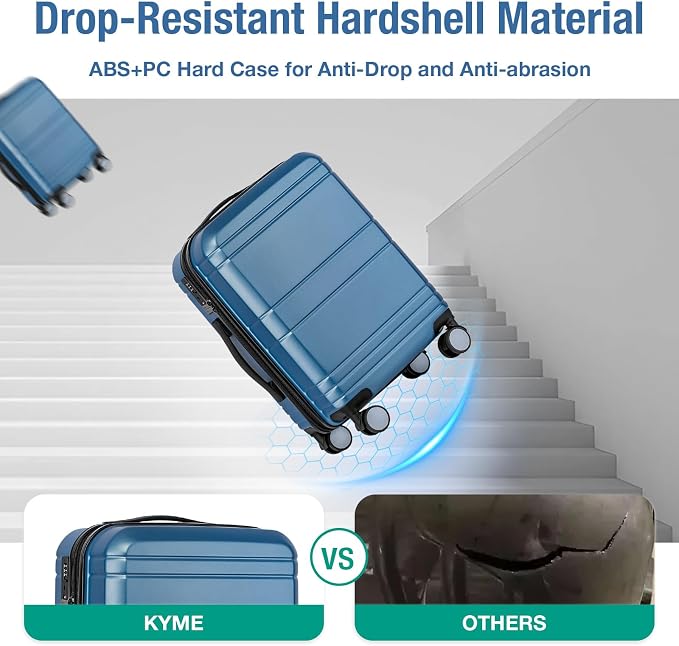 KYME Carry On Luggage 22x14x9 Airline Approved - Image 6