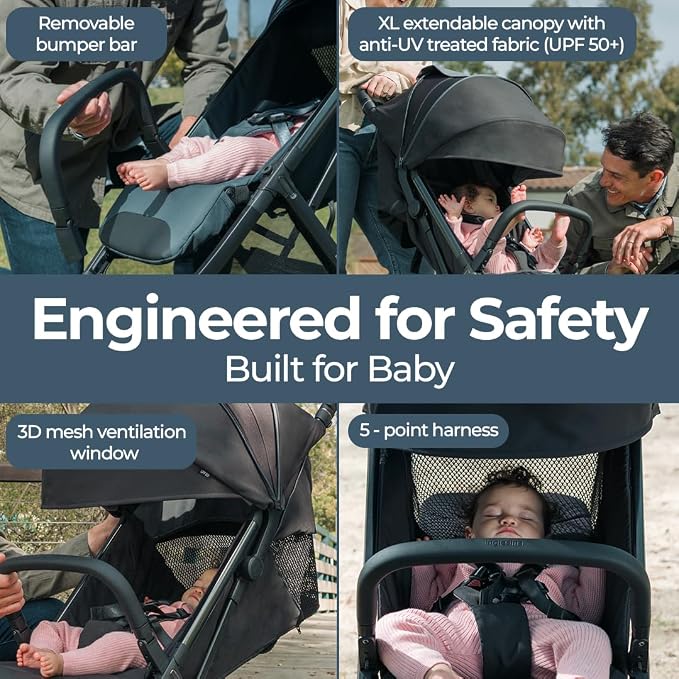 Inglesina Quid³ Stroller, Cosmic Black - Image 9
