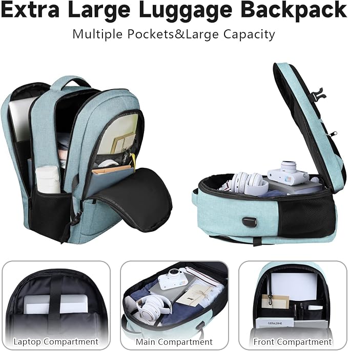 Lapsouno Extra Large Backpack, Travel Laptop Backpack, Carry on Backpack - Image 6