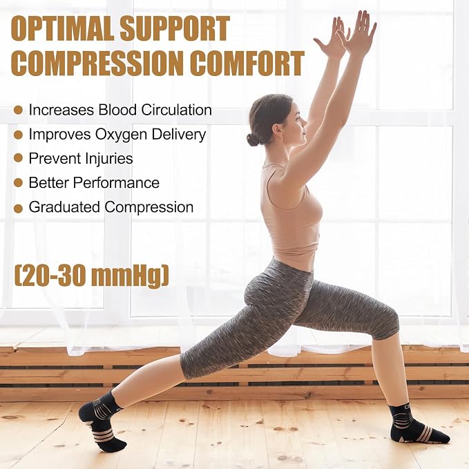 NEENCA Copper Compression Socks, Medical Ankle Support Socks - Image 6