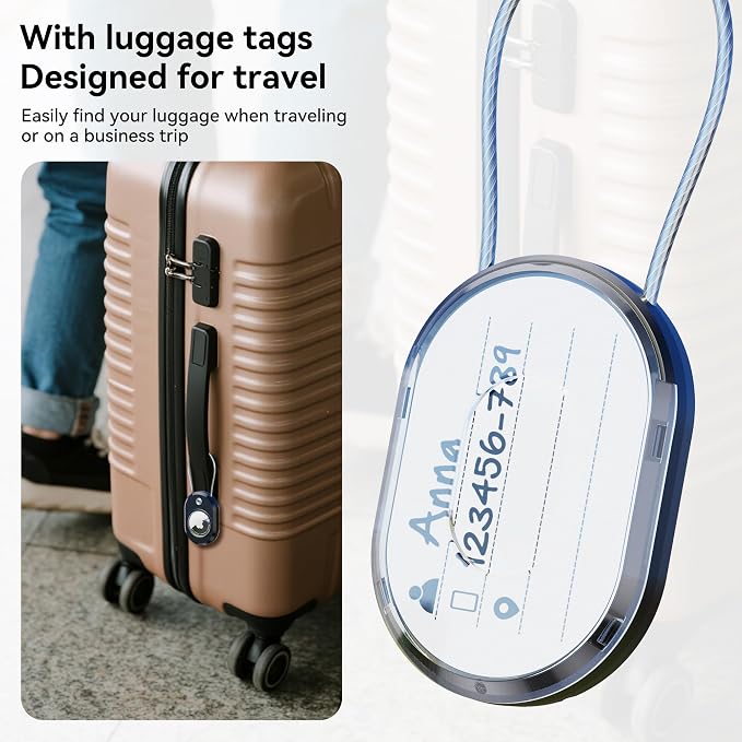 DDJ 2-Pack Luggage Tag Case for Apple Air Tracker Tag & Moto Tag - Image 3