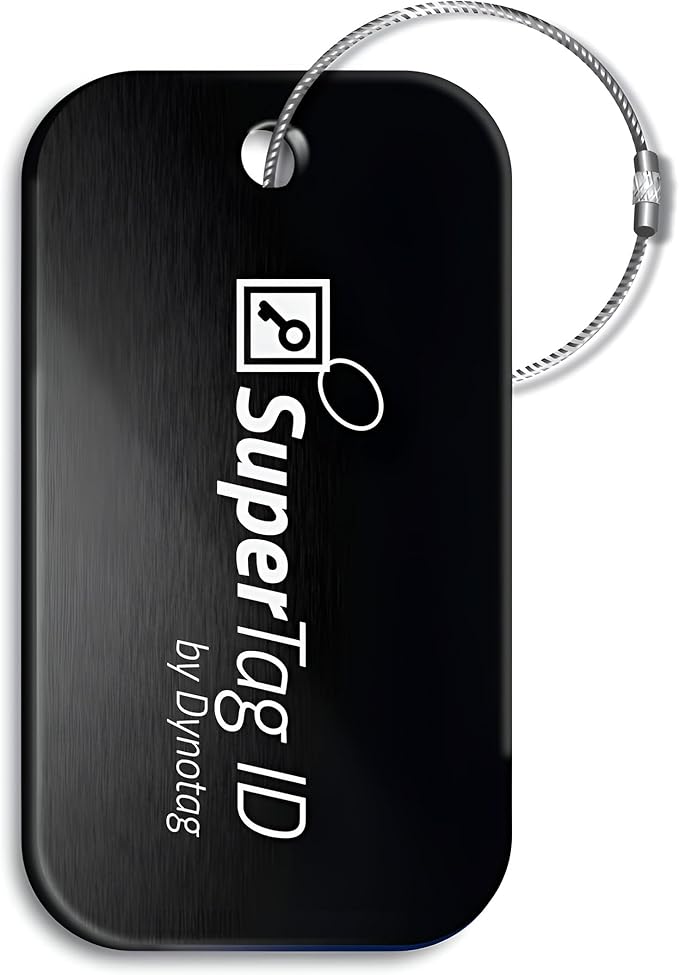 Dynotag® Sentry Series Solid Metal Web Enabled Smart Luggage Tag ID + Steel Loop - Image 3