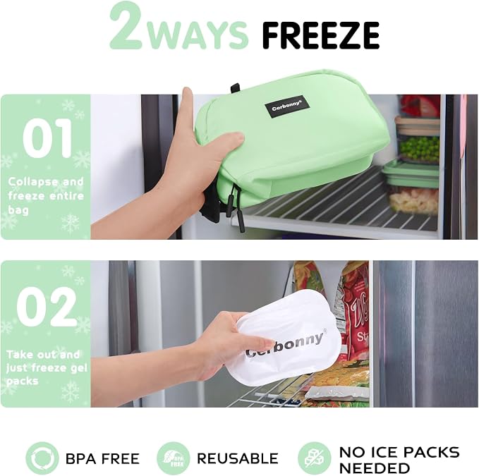 Small Cooler Bag Freezable Lunch Bag - Image 3