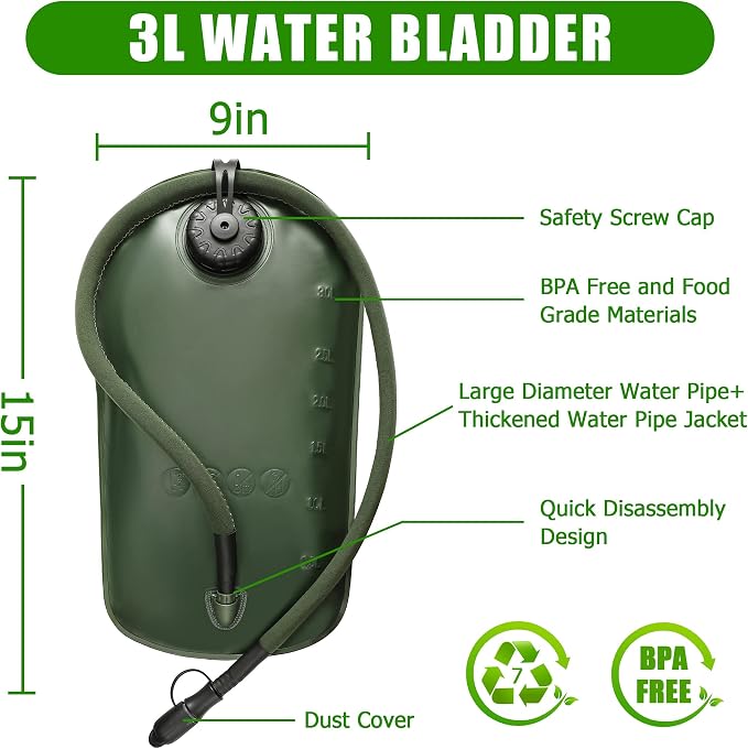1050D Tactical Hydration Backpack - Image 6