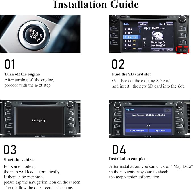 Grayda 2025 Latest Navigation SD Card Map Update 86271-0E077, GPS Map Card - Image 6