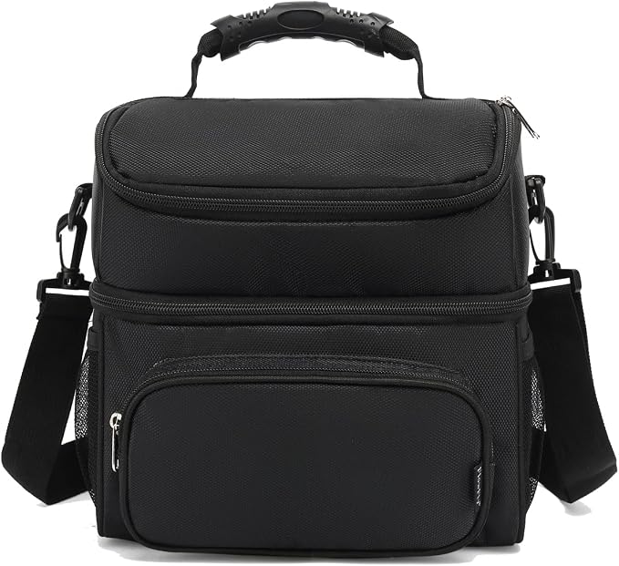 FlowFly Double Layer Cooler Insulated Lunch Bag Adult Lunch Box Large Tote Bag - Image 7