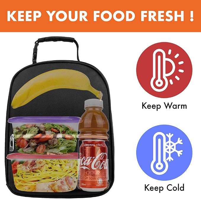 opux Lunch Box for Girls Boys Kids, Insulated Leakproof Lunch Bag, Reusable - Image 7