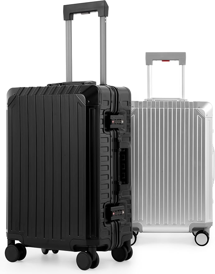 Mvst Luggage Premium All Aluminum Magnesium Carry On 20'' Lightweight Metal - Image 5