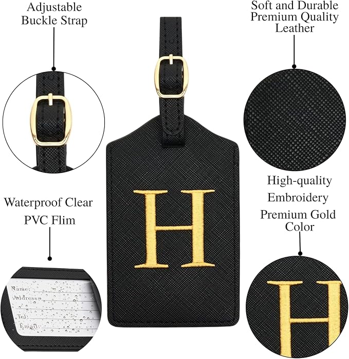 Luggage Tag PU Leather for Suitcase Baggage Handbag Travel Bag Label Suitcase - Image 3