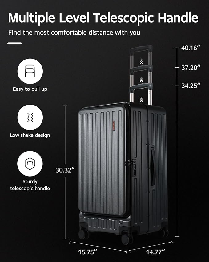 Checked Luggage, Large Suitcase 29 Inch Trunk Luggage - Image 9