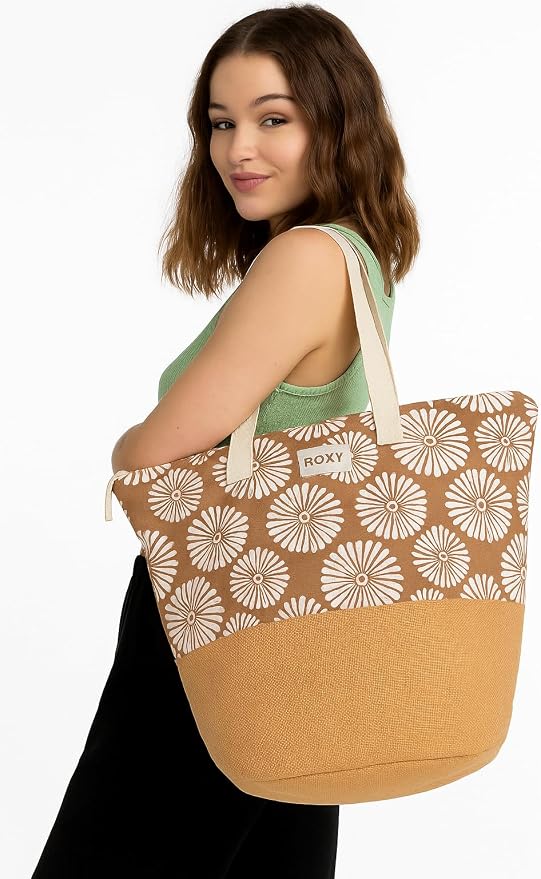 Roxy Women's Beach Tote Bag | Travel | Vacation | Straw | Lightweight | - Image 3