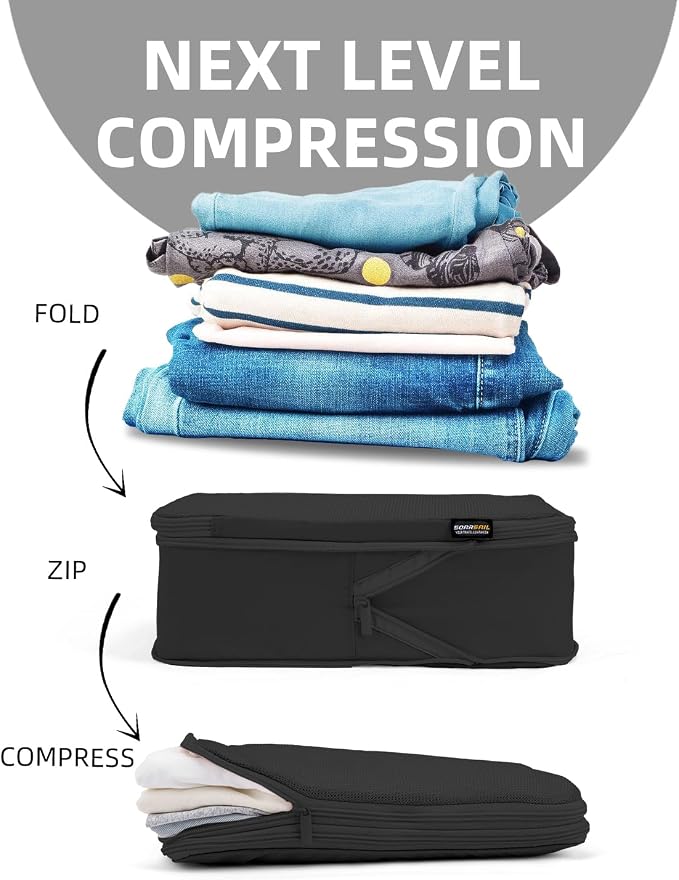 6 Set Compression Packing Cubes - Image 3