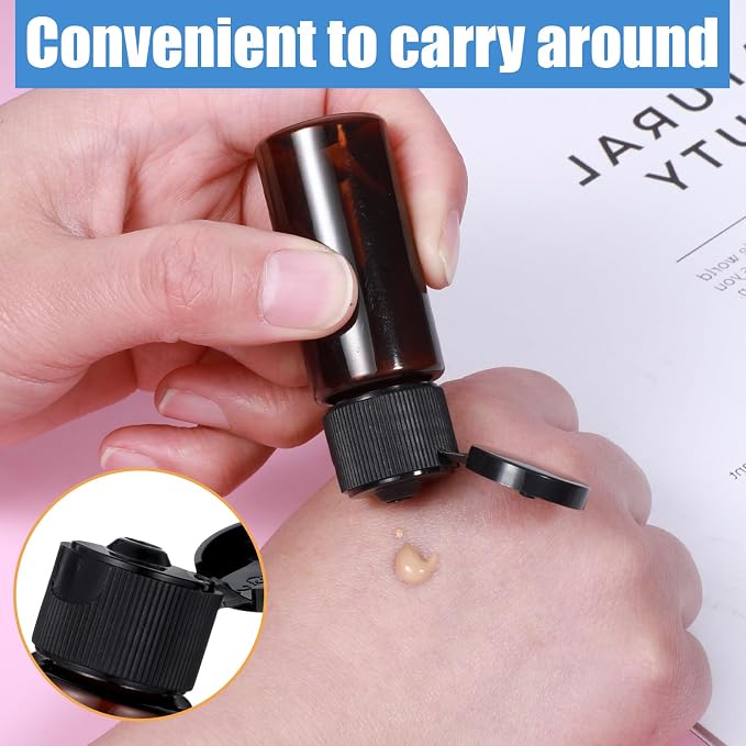 Travel Size Make up Sample Containers, 12 Pieces Plastic Mini Empty Toiletry - Image 5