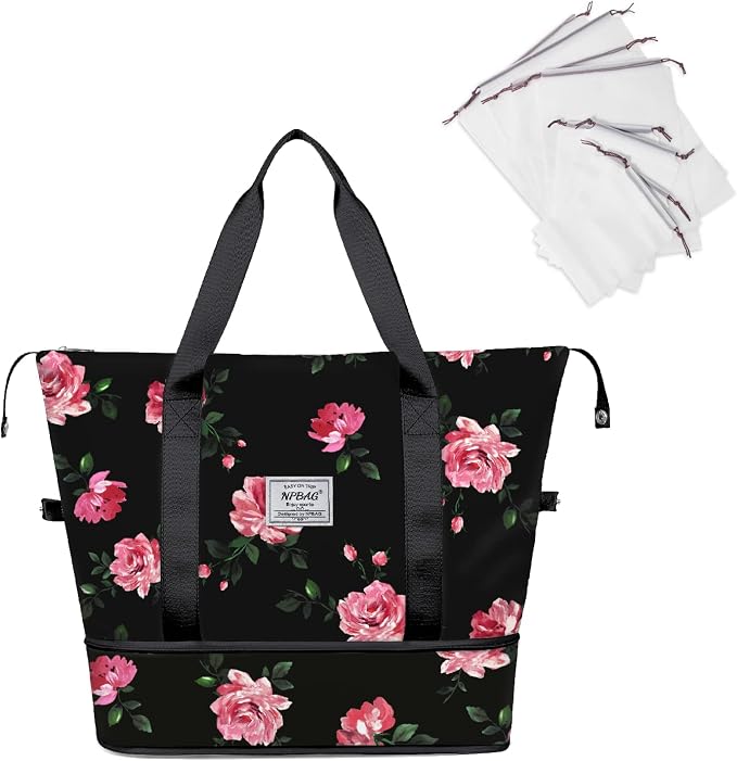 NPBAG Women Travel Duffel, Gym Workout Overnight Bag, Mommy Hospital Bag by NPBAG
