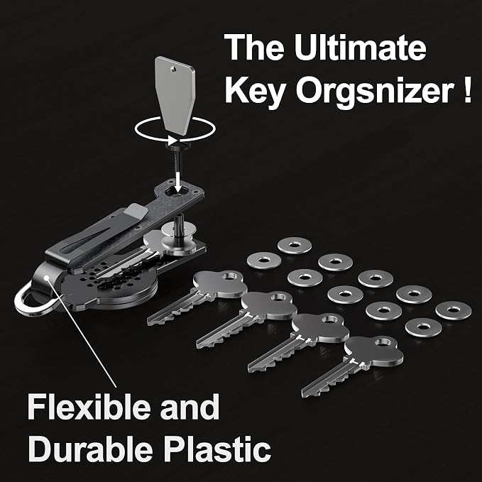 Key Organizer for Men/Women Compact Key Holder Minimalist Key Case Metal Key - Image 4