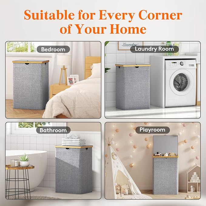 Lifewit 170L Triple Laundry Hamper - Image 8