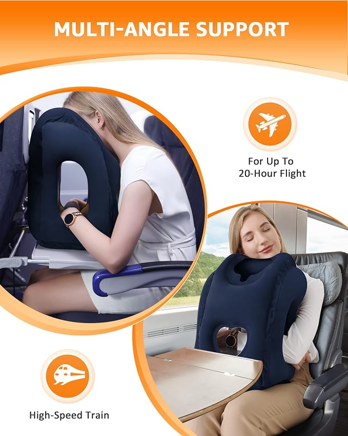 Sunany Travel Pillow, Inflatable Neck Pillow Used - Image 4