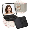 Makeup Bag With LED Mirror, Travel Makeup Case with Light up Mirror Fashion by TANTO