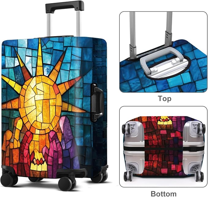 Luggage Cover Washable Suitcase Protector Anti-scratch Suitcase cover Fits - Image 2