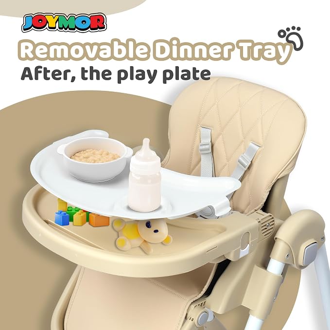 JOYMOR Foldable Baby High Chair, 4 in 1 Convertible Highchair - Image 5