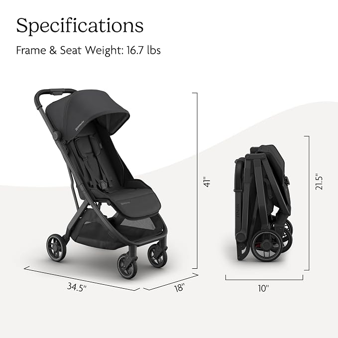 UPPAbaby Minu V3 Travel Stroller | Lightweight + Compact Design | One-Hand Fold - Image 7