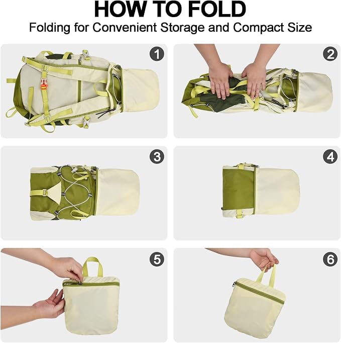 Seektop 20L Ultra Lightweight Waterproof Hiking Backpack Small Outdoor Foldable - Image 7