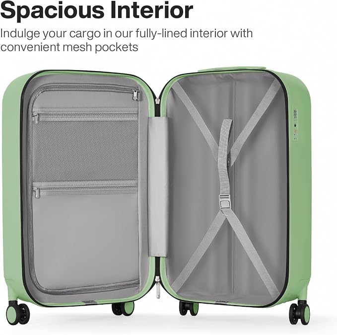 mixi 20 Inch Carry On Luggage PC Hardside Suitcases - Image 3