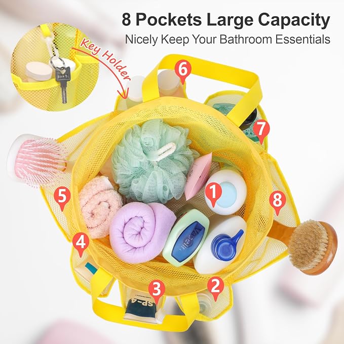 F-color Mesh Shower Caddy Portable - Image 2