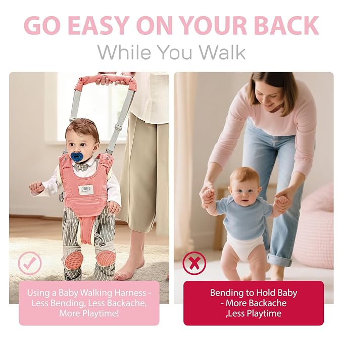 Baby Walking Harness-Handheld Assistant Belt- Toddler Infant Walking Aid - Image 7