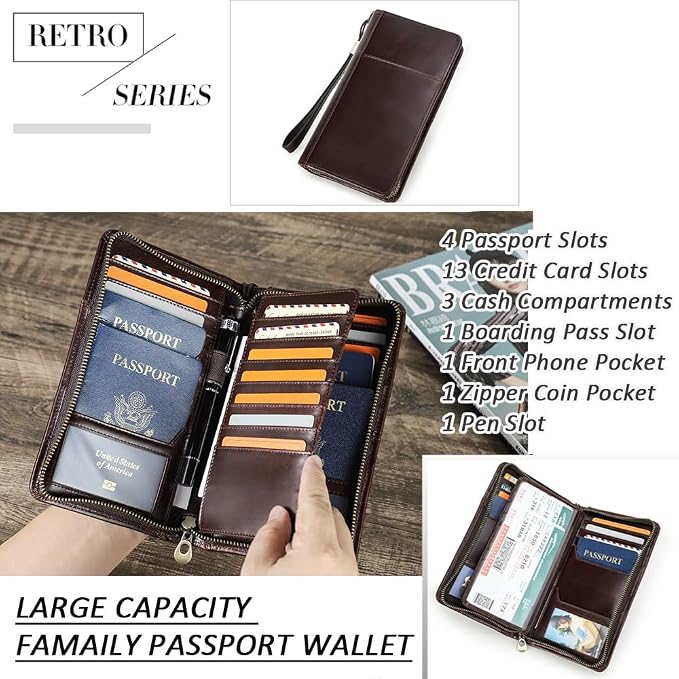 CONTACTS Travel Passport Wallet - Image 2