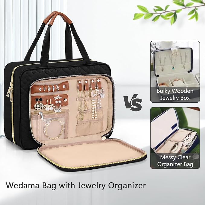 Wedama Toiletry Bag for Women, Hanging Travel Toiletry Bag - Image 3