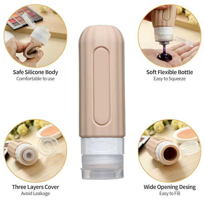 16 Pack Travel Bottles Set for Toiletries, Leakproof Travel Containers for - Image 2