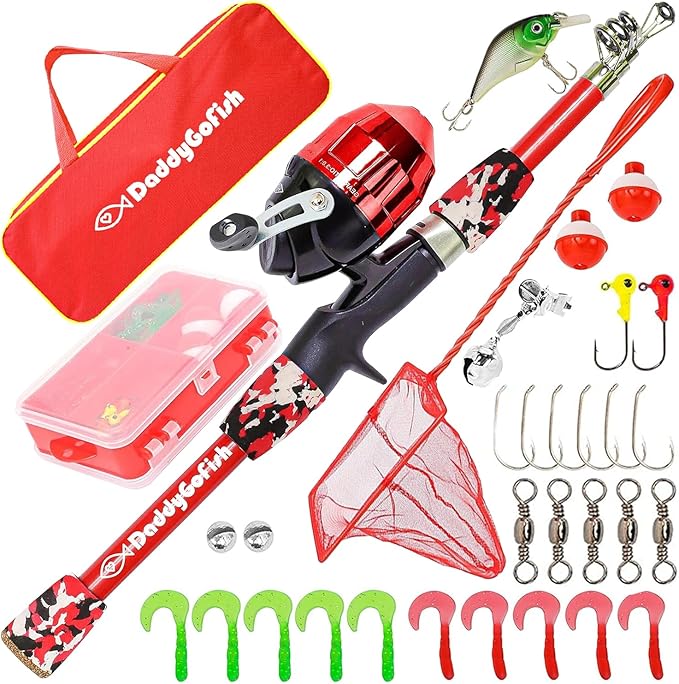DaddyGoFish Kids Fishing Pole by DaddyGoFish