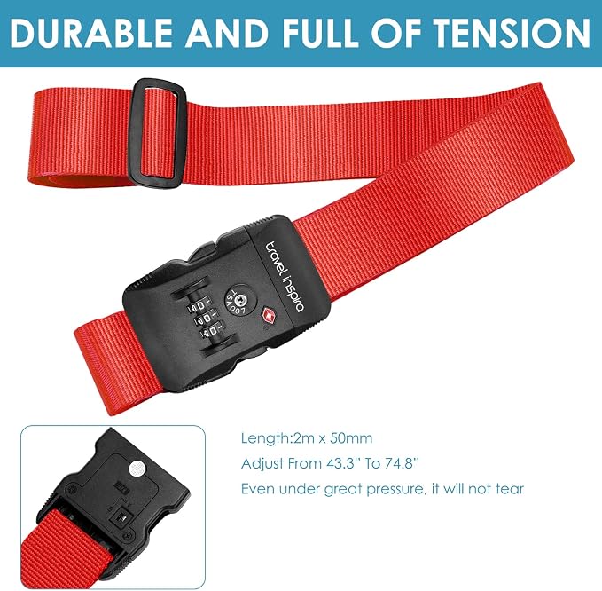 Travel Inspira Luggage Straps for Suitcases - Image 9