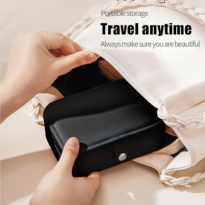 Travel Jewelry Box, Jewelry Travel Case, Small Jewelry Box, 2 Layer Travel - Image 3
