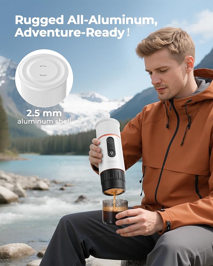 Portable Espresso Maker 20 Bar Self‑Heating & Auto-off | 13500 mAh Battery - Image 2