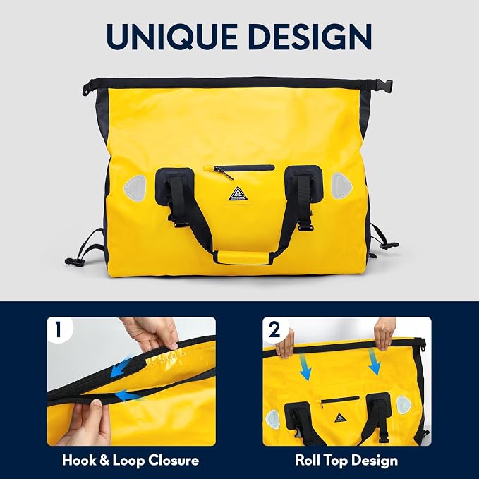 Haimont Waterproof Duffel Bag Roll-top Dry Duffel Bag - Image 3