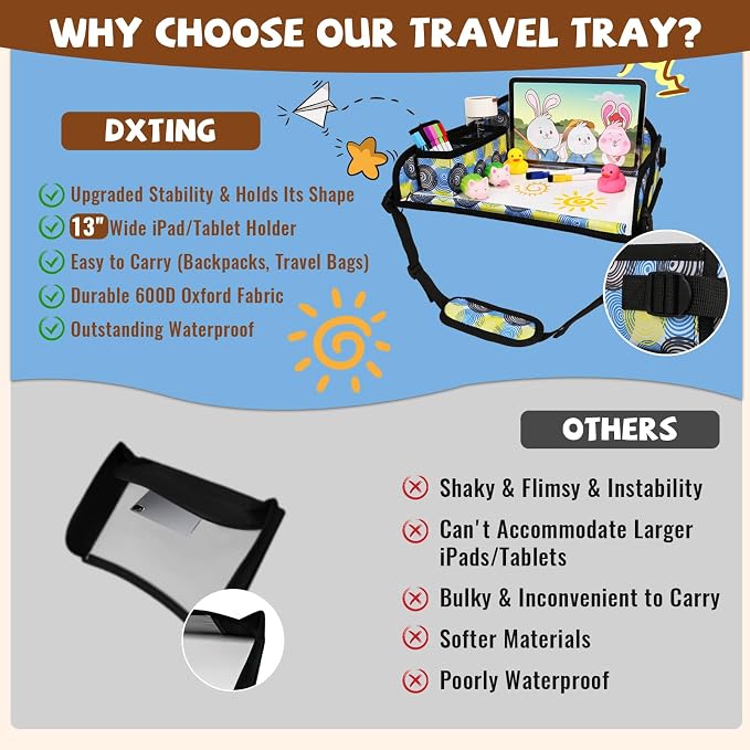Kids Travel Tray for Airplane - Image 4
